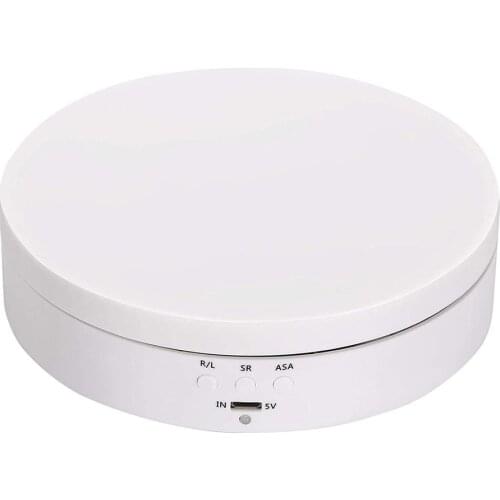 Intelligent Charging Adjustable Speed Electric Turntable 360 Degrees Rotating Display Stand For Jewellery Watch Display