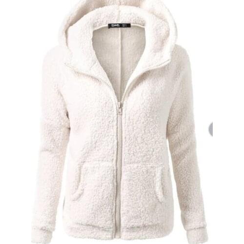 Europe and the United States autumn and winter explosion models solid color zipper foreign trade hooded fashion