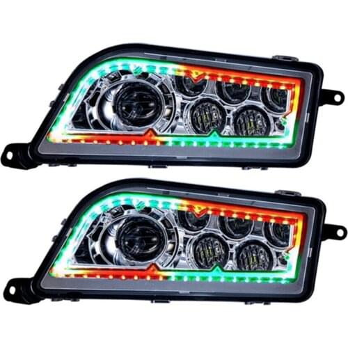 RGB led projector headlight for ATV UTV Halo LED Headlamp For 2014-2016 RZR XP 1000 2015-2016 RZR 900 2016 RZR XP TURBO