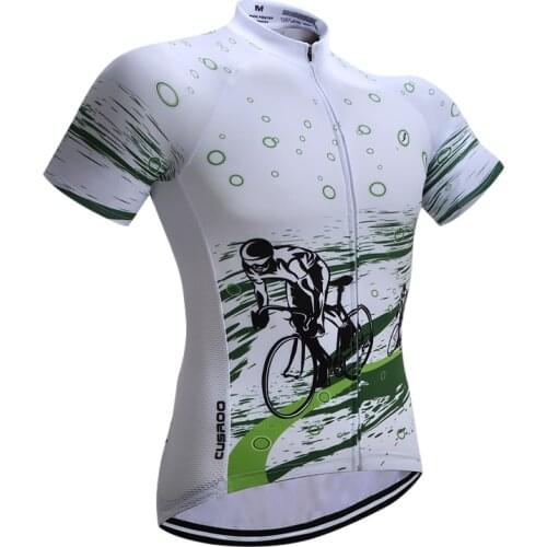 CUSROO New MenS Cycling Jersey Comfortable Bike Shirt Sportswear Cycling Clothing Custom Bike Man Quick Dry Free Shipping
