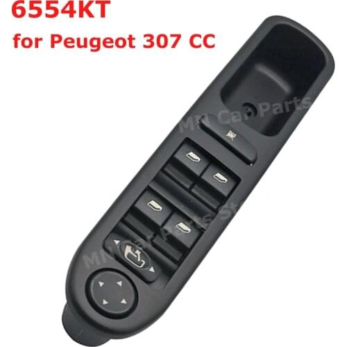 Power Window Master Control Switch 6554KT for Peugeot 307 CC 2003-2008 Car Accessories