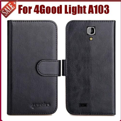 Hot Sale! 4Good Light A103 Case New Arrival 6 Colors High Quality Flip Leather Protective Cover For 4Good Light A103 Case