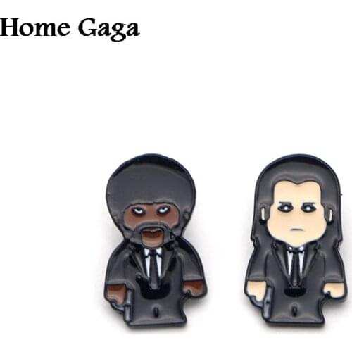 Homegaga pulp fiction Zinc Pride Brooches Pins for clothes metal medal Badges Gift Jewelry para bag shirt shoe backpack D0786