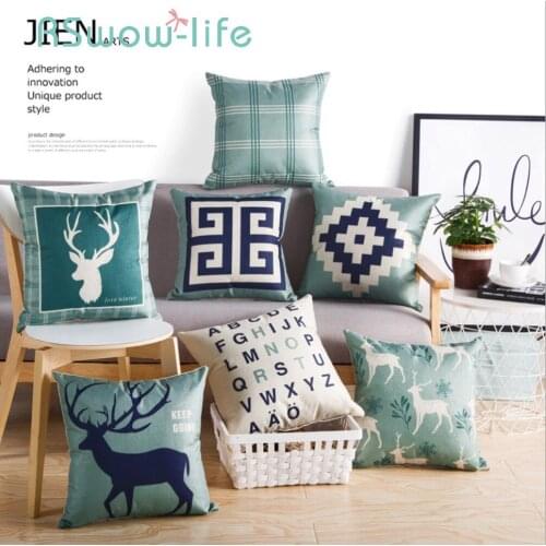 45*45CM Linen Pillows + Pillowcase Neck Pillow Back Cushion For Back Pain Bed Pillow For Bedroom Supplies