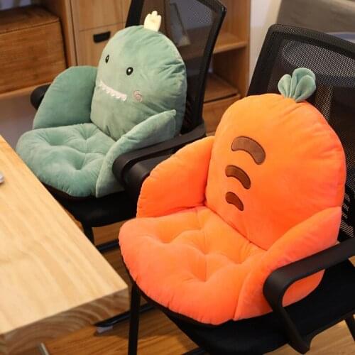 Cartoon Chair Cushion Office Cushion Integrated Student Thickened Stool Cushion Breathable Childrens Buttock Pad
