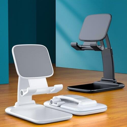 Desk Mobile Phone Gravity Holder Foldable Extend Support Metal Desktop Tablet Holder For iPhone 12 iPad Xiaomi Adjustable Stand