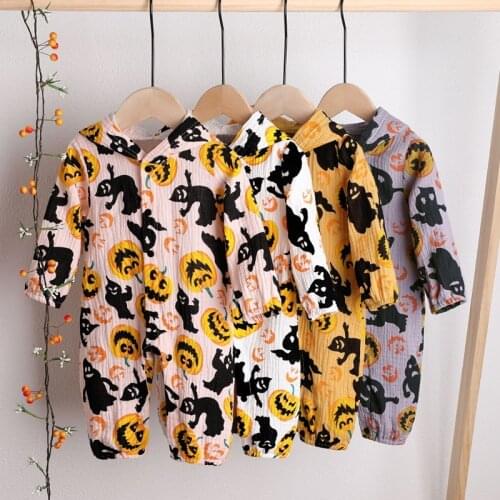 Newborn Baby Clothes Baby Christmas Single Breasted Hooded Long Sleeve Baby Girl Boy Romper Festival Party Infant Rompers 3-12M