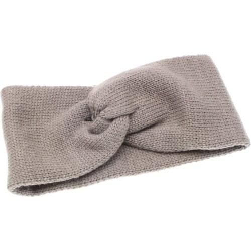 Pure Color Wool Head Bands For Women European And American Warm Hair Accessories Factory Wholesale