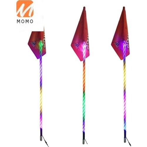 Wholesale 4FT Super twisted Dream color LED whip with quick release mount base for ATV UTV RZR