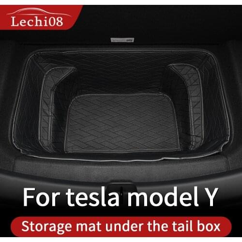 Front rear Leather trunk For Tesla model Y trunk mat accessories 2020-2021 tesla y accessoires
