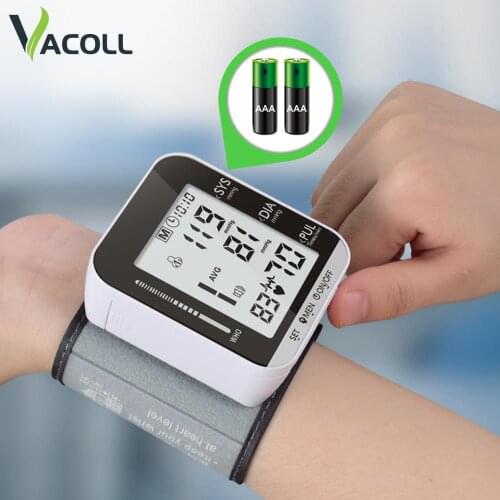 Sphygmomanometer Portable Tonometer English Voice Blood Pressure Monitor Wrist Blood Pressure Heart Rate Meter Tensiometro