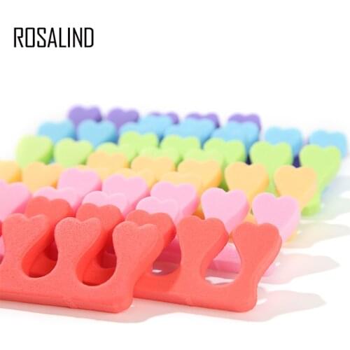 ROSALIND 1 Pair Toe Separators Finger Foot Sponge Soft Gel UV Tools Manicure Pedicure Nail Art Tools