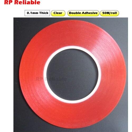 RP Reliable -- 0.1mm Thick, 50M/Roll, Double Coated Adhesive PET Tape, strong