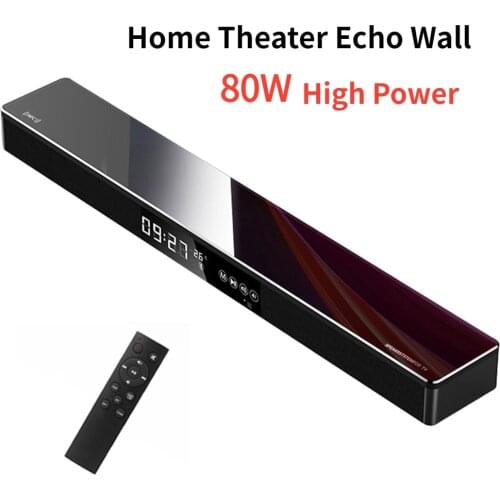 Soundbar for TV 80W Bluetooth Speaker Box 2.1 Channel Wireless Bluetooth Speakers NFC Optical Fiber Subwoofer Portable Audio