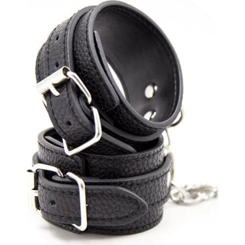 Adult Games BDSM Bondage Anklet Cuffs Restraints Sex Handcuffs with Buckle Foot Hand Cuff Slave Adult Sex Toys for Couples Woman