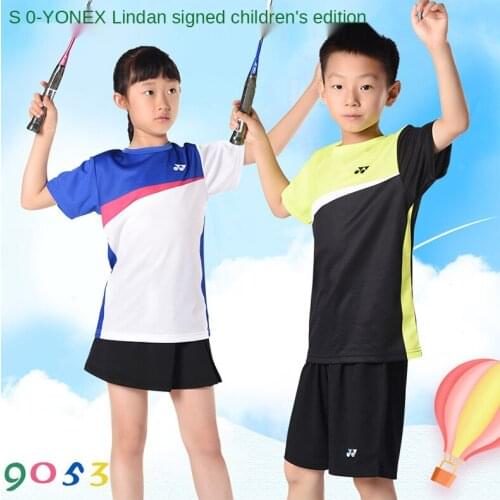 NewcOriginal YONEX children short sleeve sport jersey sports clothing sportswear badminton clothing for kids children