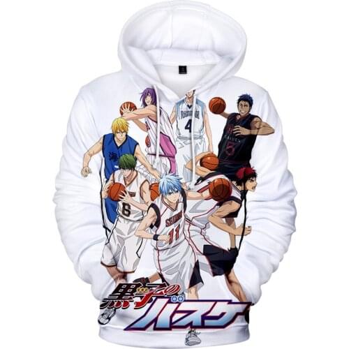 Anime Men Boy Sweatshirt Kurokos Basketball Hoodie Cartoon Kurokos Basketball Sweatshirts Boy girl children Anime Clothes