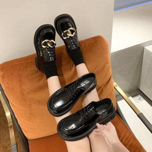Round Toe Women Shoes Autumn Casual Female Sneakers Flats Slip-on Loafers With Fur British Style Oxfords Fall New Cross Retro Dr