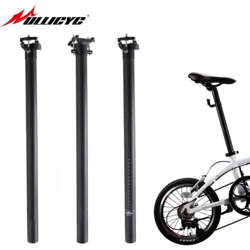 Ullicyc 3K matt Full Carbon Fiber Bike Seatpost Folding Bicycle Seat Post Part 33.9 34.9 * 580 MM Red Color free shipping SZG76