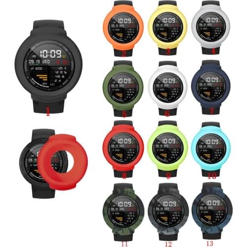 Protection Case for Huami Amazfit Verge lite / Verge case Silicone Soft Cover Screen Protector Shell