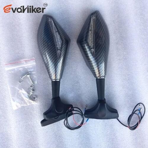 YZF R6 Motorcycle Rearview Mirror with turning light For Yamaha YZFR6 1998-2012 YZF-R6 199 2000 2001 2002 2003 2004 2005 2006