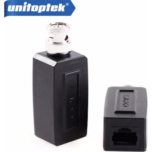 1 Pair CCTV RJ45 Video Balun UTP/CAT5 BNC Male To RJ45 Converter BNC Male To RJ45 Coax Adapter Transceiver