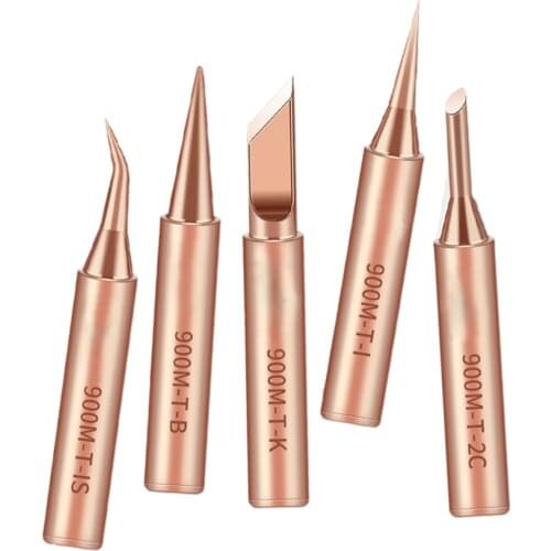 1PCS Tin Soldering Iron Tip Copper 900M-T For Welding Accessories Head Soldering Tools Branding Iron Lead Free Solder Tip