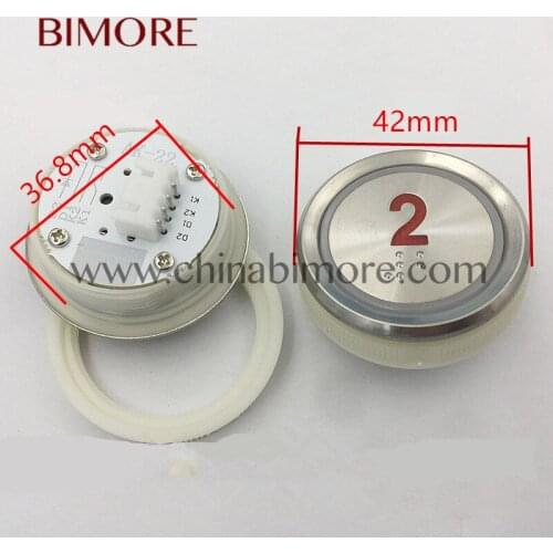 100PCS BIMORE elevator button AK-22 hole pitch 37mm