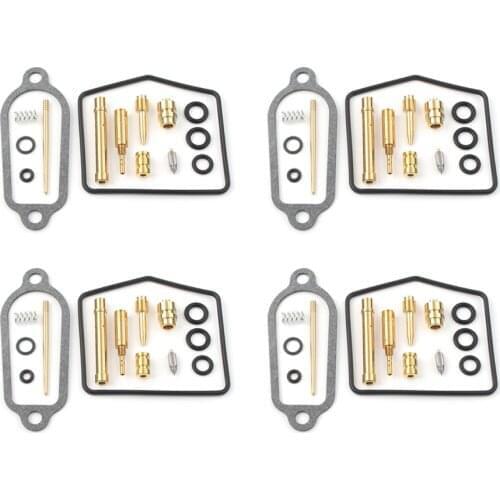 4 Sets Deluxe Motorcycle Card Rebuild Carburetor Repair Kits For Honda 1972 1973 1974 CB350F CB350 Four