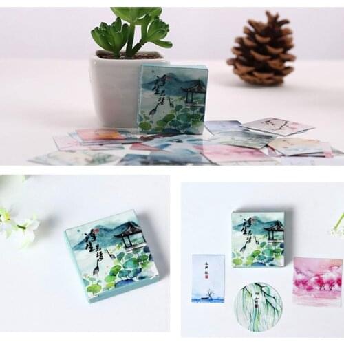 40 Pcs/set Vintage Chinese Traditional Style Stickers Handmade Beautiful Design Office Supplies DIY Student Stickers Decora G7P6