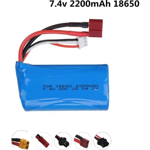 7.4V 2200mAh 18650 Lipo Batery for remote control helicopter toys parts wholesale 7.4 V 1500 mAH Lipo battery JST/SM/T/SM4P Plug