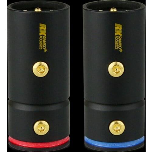 RANKO ACOUSTICS RCBL-100M 24K Gold-Plated Red Copper High-Performance Copper Housing 3-Pin XLR Connector