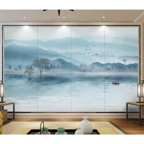Bacal Custom 3D wallpaper mural Luxurious atmosphere Artistic Ink landscape forest New TV sofa backdrop wall 16d wallpaper tapet