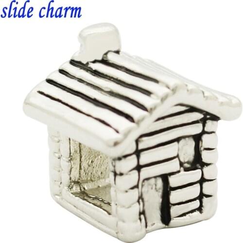 Slide charm Free shipping luxury brand cabins charm beads fit Pandora bracelet lover mothers Christmas gift