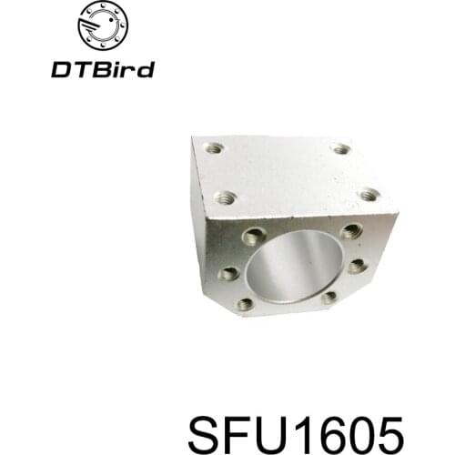 Free Shipping 1pcs RM1605 nut housing bracket holder aluminium alloy material for 16mmball screw SFU1605 SFU1604 SFU1610
