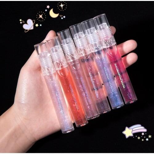 6Colors Shiny Mirror Lip Gloss Lip Glaze Transparent Glass Lip Oil Waterproof Liquid Lipstick Lipgloss Lips Cosmetics
