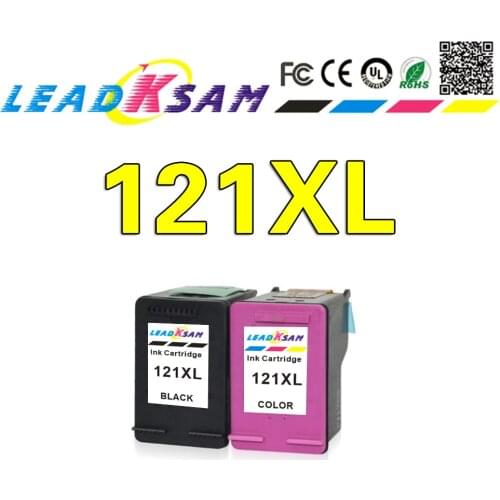 LEADKSAM 121XL Ink Cartridge compatible for hp 121 xl for hp121 Deskjet D2563 F4283 F2423 F2483 F2493 F4213 F4275 F4283 Printer