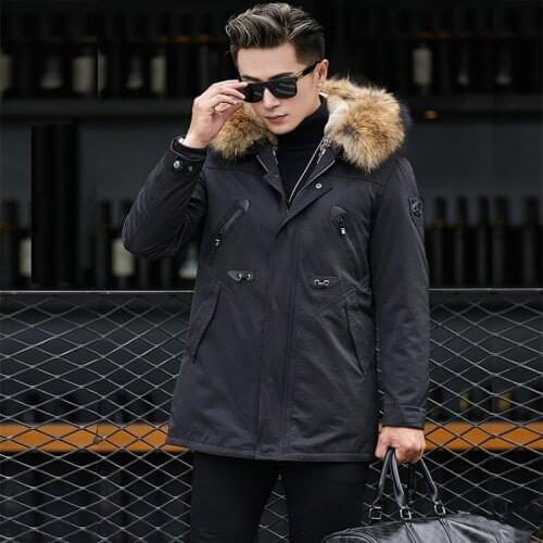 FURTJY Men's Long Jackets