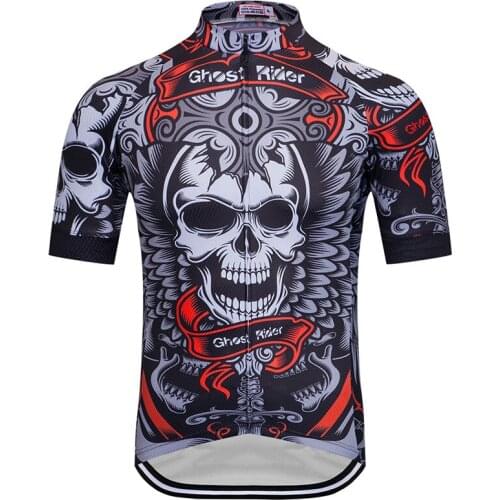 Weimostar Skull Cycling Jersey Men 2019 Pro Team Bicycle Clothing Maillot Ciclismo Summer Short Sleeve MTB Bike Jersey Shirt