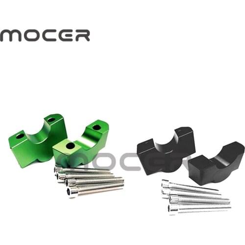 HQ [black] CNC Machining Handlebar Risers Bar Clamp Extend Adapter with Bolts for KAWASAKI VULCAN S VN650 15-19