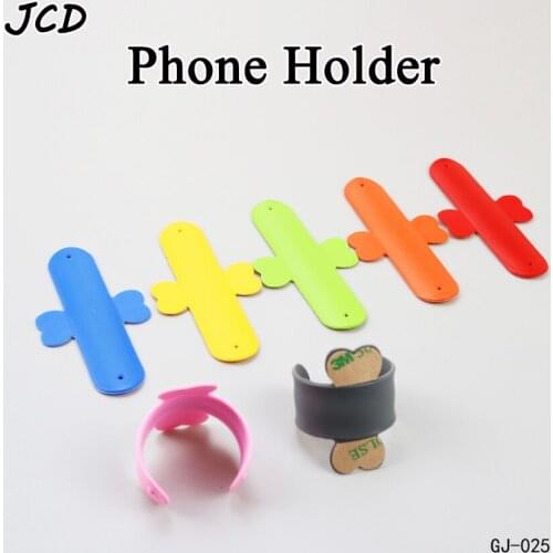 JCD 1pcs Phone Holder for iPhone 7 8 X Universal Portable Phone Stand One Touch U Mini Silicone Holder For Xiaomi Samsung