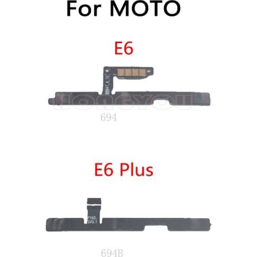Power Button Switch Volume Button Mute On / Off Flex Cable For Motorola MOTO E6 XT2005 / E6 Plus XT2025