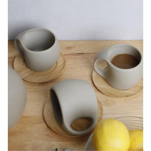 Creative Retro Ceramic Mug Stoneware Coffee Cup Milk Cup Home Japanese TeaCup Office Drinking Mug breakfast cup
