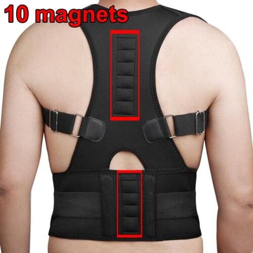 Magnetic Therapy Adult Back Corset Shoulder Lumbar Posture Corrector Bandage Spine Support Belt Back Support Posture Correct