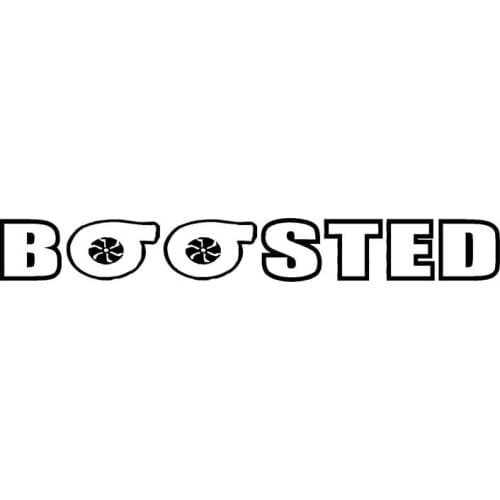 Turbocharged Diesel Moped Car Fashion Sticker Personalized PVC Decals Applicable To All Types of Cars Black/White, 18CM *2CM