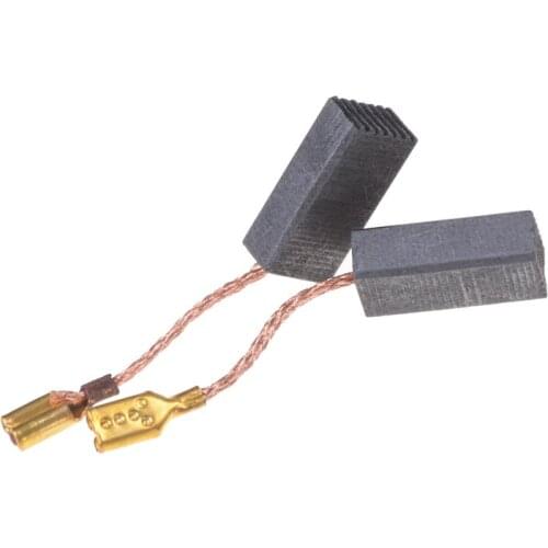 New 10pcs/lot Graphite Copper Motor Carbon Brushes Set Tight Copper Wire for Electric Hammer/Drill Angle Grinder 15*8*5mm