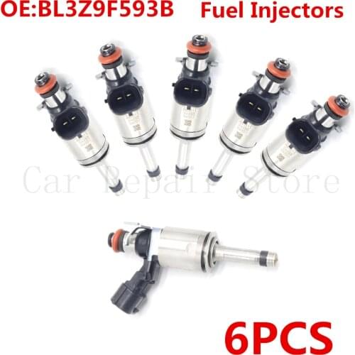 New 6Pcs Engine Fuel Injectors For Ford 2011-2015 F-150 OEM BL3E-HB /BL3Z-9F593-B /BL3Z9F593B Auto Parts