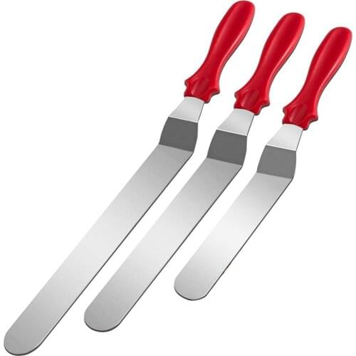 New Offset Spatula Set Cake Frosting Angled Icing Spatula for Decorating