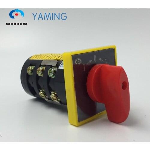 Reset switch momentary manual transfer switch silver electric contacts 10A 3 position 3 phase HZ5B-10/3 B005