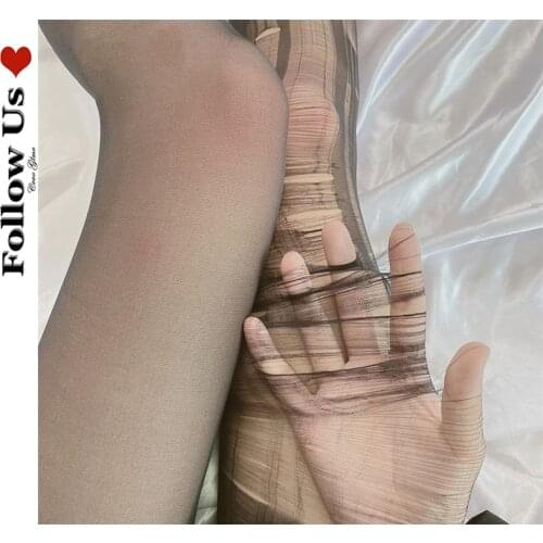 Harajuku Sexy Soft Thin Womens Stockings Gorhic Tearable Ultra-thin Black Tights Women Sexy Silk Not Open Holes Thin Pantyhose